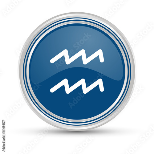 Blauer Button - Wassermann - Horoskop