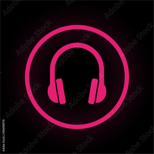 Neon Button rund - Headset - Gaming