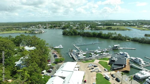 flyover from Sanctuary Cove village to intercontinental resort sanctuary cove
