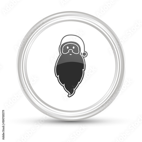 Weißer Button - Nikolaus Kopf