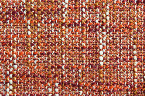 Texture of decorative canvas fabric in a rural rustic style