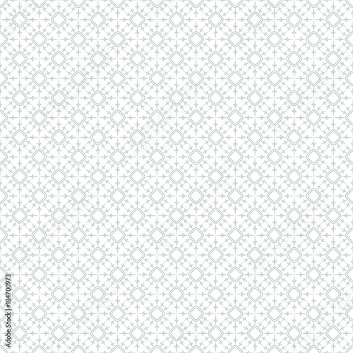 : Abstract geometric pattern with squares, rhombuses. A seamless vector background. Grey and white graphic pattern.