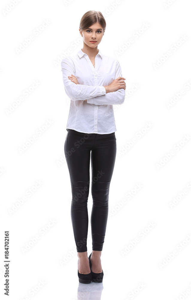 portrait in full growth. modern young business women. portrait in full growth. modern young business women.