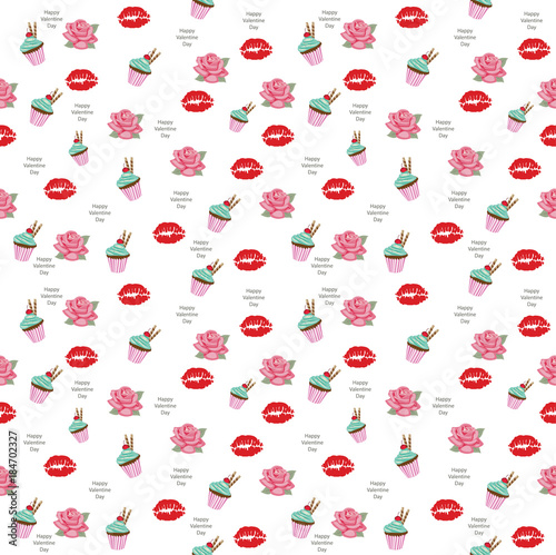 Seamless pattern with heart-shaped ,valentines vector illustration1