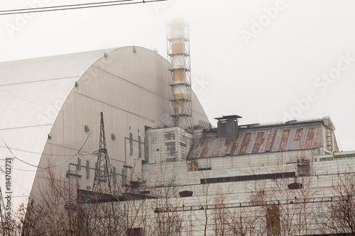 Chernobyl, Ukraine. 3 and 4 block of Chernobyl nuclear power plant photo