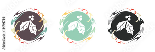 Saturn Buttons - Stechpalme