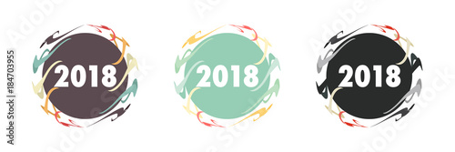 Saturn Buttons - 2018 - Neues Jahr