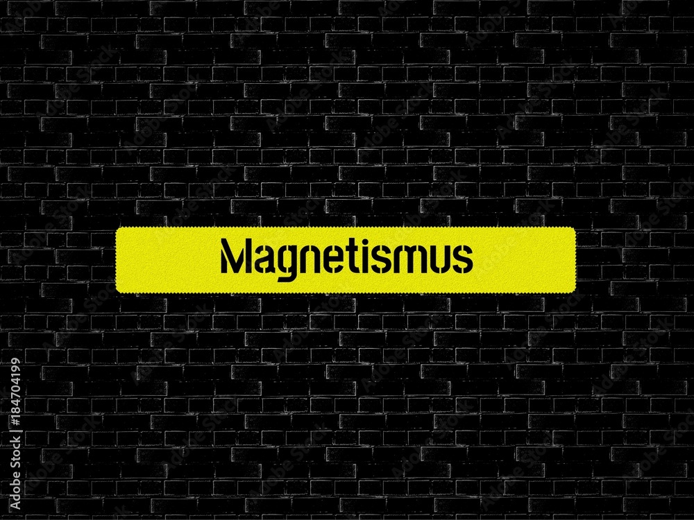 Fototapeta premium Magnetismus - Bilder mit Wörtern aus dem Bereich Elektrotechnik, Wort, Bild, Illustration