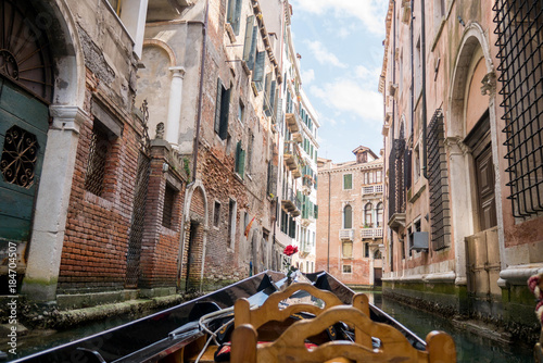 A gondola trip in Venice