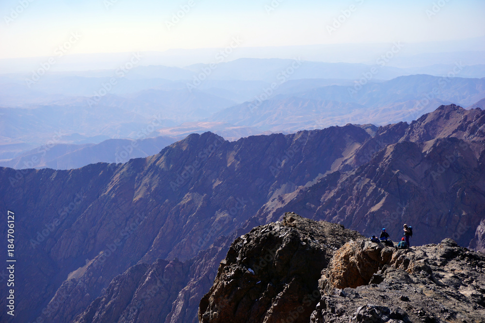 Mount Toubkal, peak, trekking, Morocco, Africa