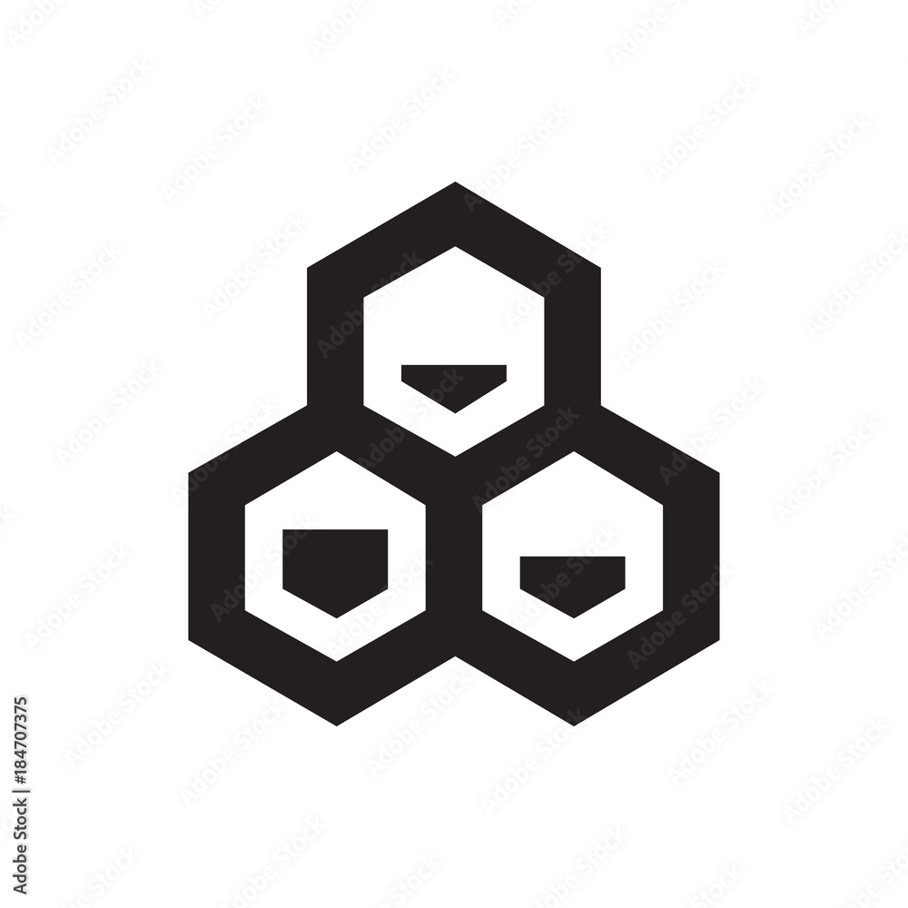 chemical structure icon illustration chemical structure icon illustration
