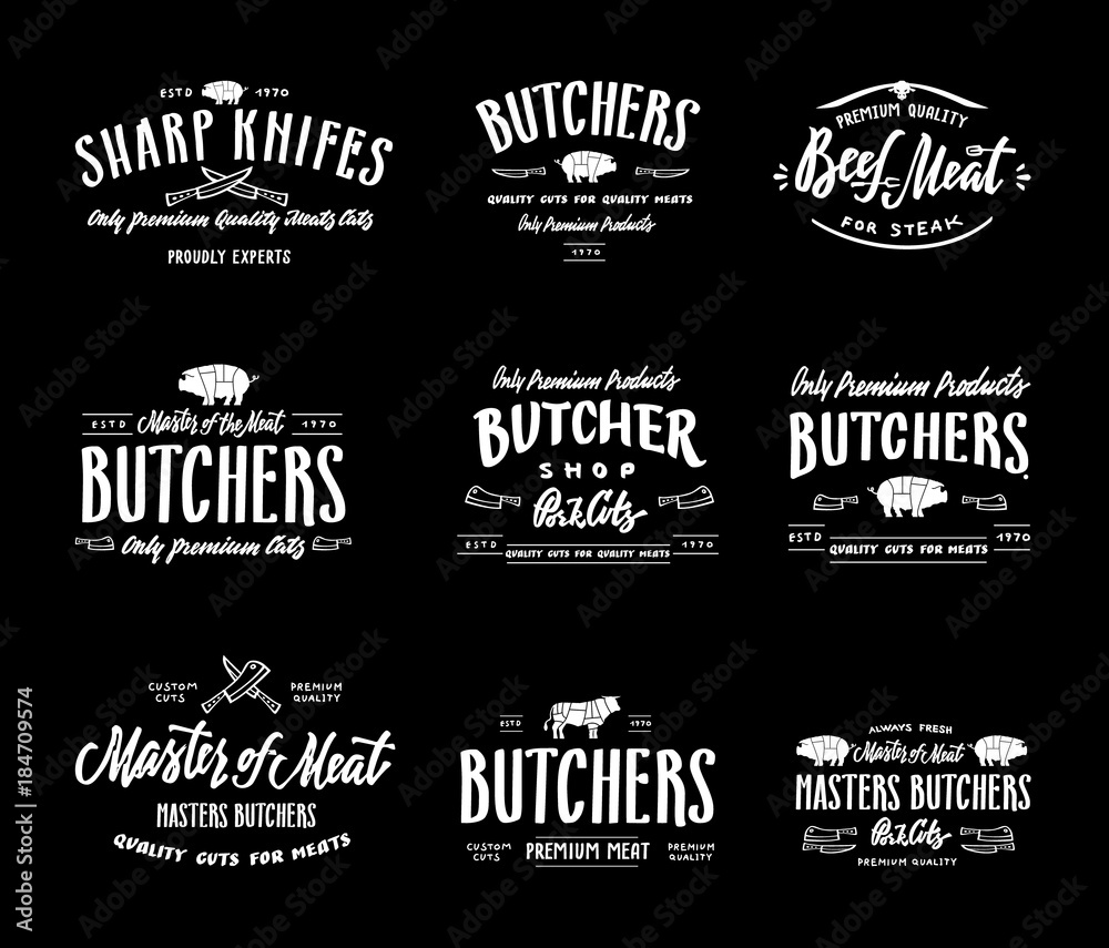 Obraz premium Botchers template logo.