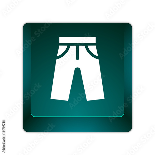 grüne 3D Taste - Shorts