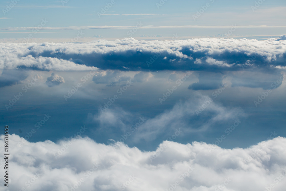 Сlouds from airplane window