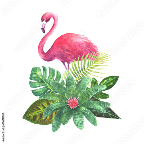 Exotic bouquet with pink fl...