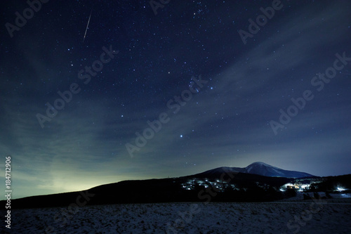 ふたご座流星群と蓼科山