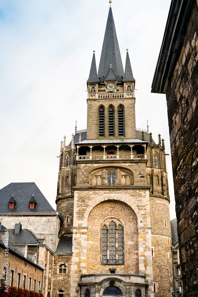 landmark Aachener Dom in Aachen, Germany, Europe