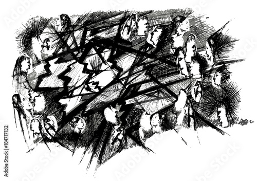 Enchevêtrement de profils propices aux rencontres