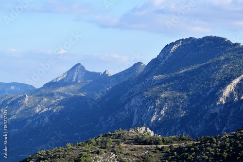 beautiful view of the mountainous landscape of Cyprus