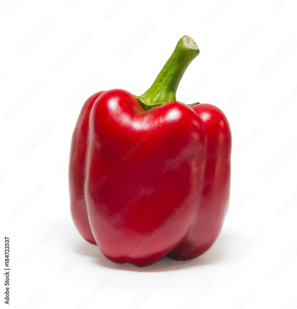 Red pepper on white background Red pepper on white background