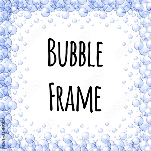 Soap Bubbles seamless vector background