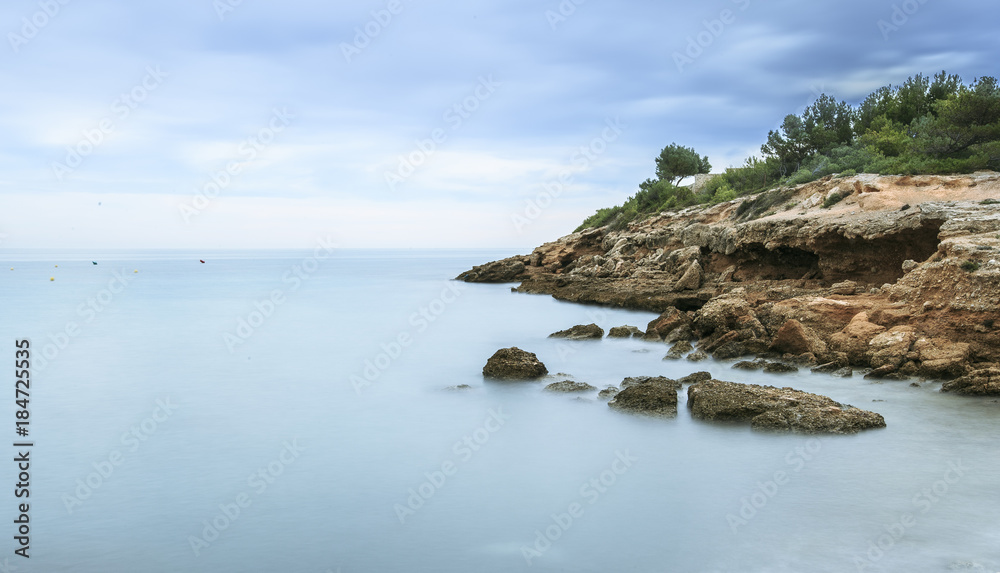 Mediterranean coast in Tarragona . Spain