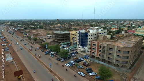 Aerial, Ouagadougou around Radio building