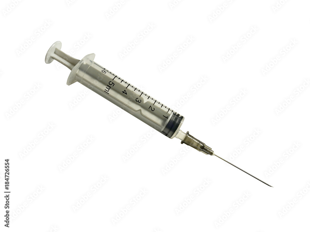 medical disposable plastic syringe with sharp needle isolate medical disposable plastic syringe with sharp needle isolate