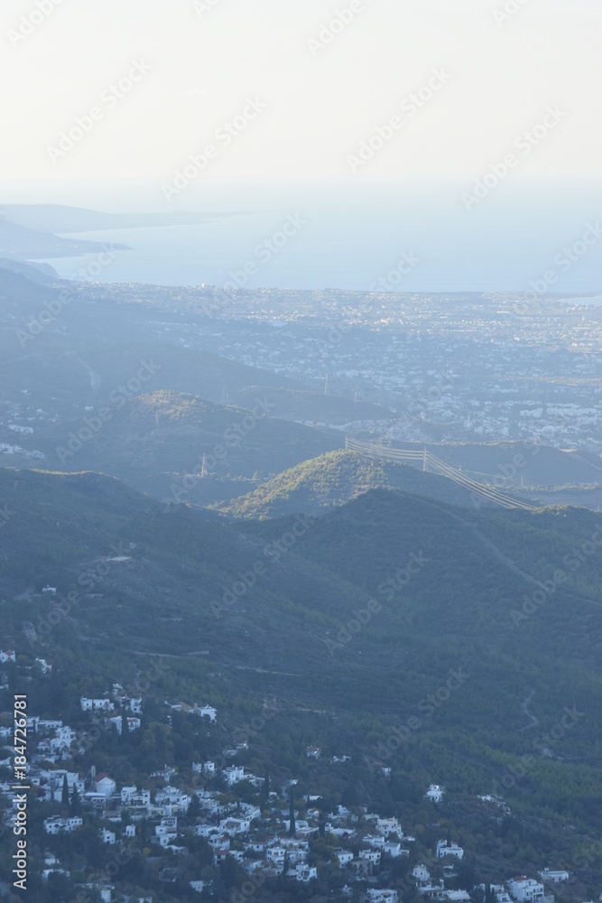 view of the mountainous landscape of Cyprus