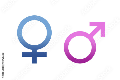Símbolos de igualdad de género.