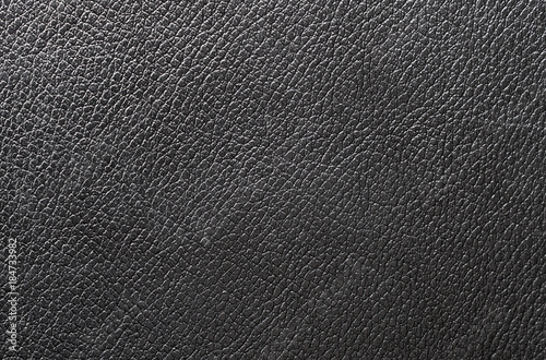 Black leather texture and pattern closeup macro