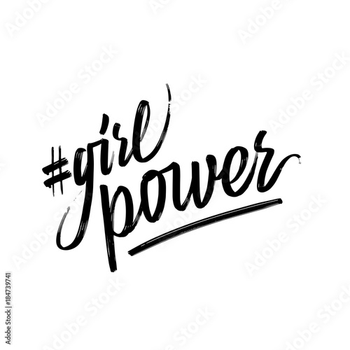 Written phrase, lettering by hand.