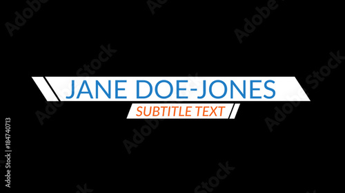 Angled Tri-Color Title