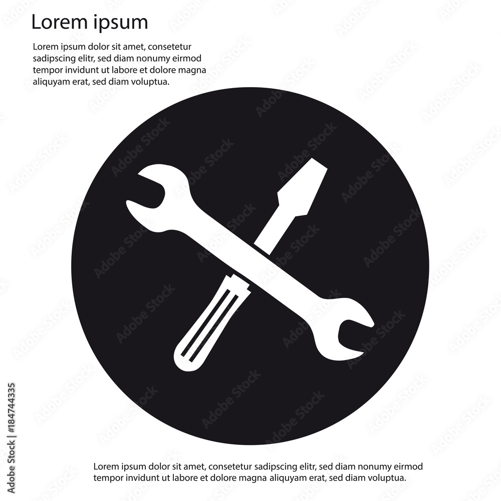 Screwdriver Wrench Tool Set - Vector Icons Screwdriver Wrench Tool Set - Vector Icons