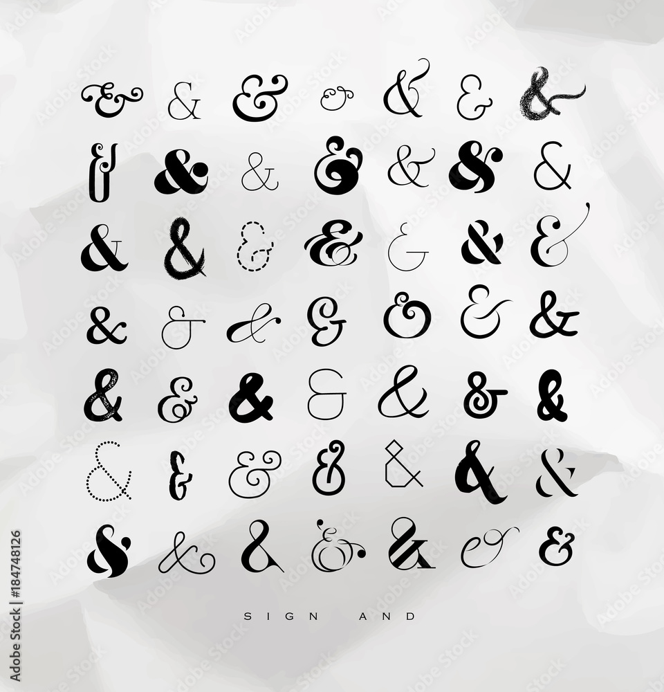 Set ampersands for letters