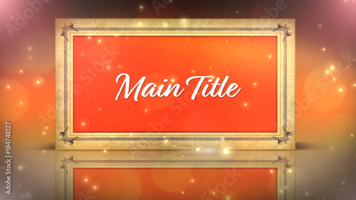 Filigree Frame & Particles Title