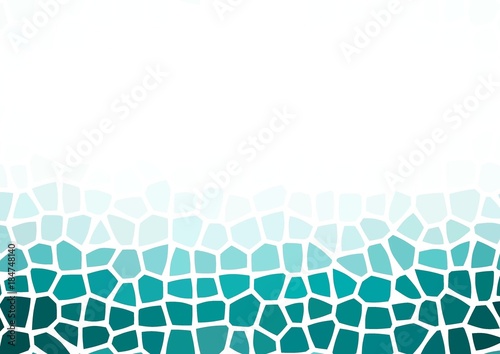 Fényképezés Blue gradient stones gems mosaic line stripe divide backdrop