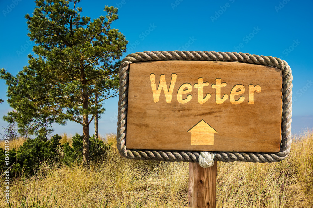 Obraz premium Schild 249 - Wetter