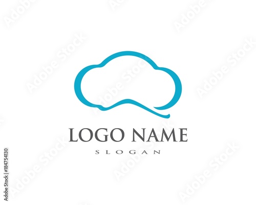 cloud vector logo template