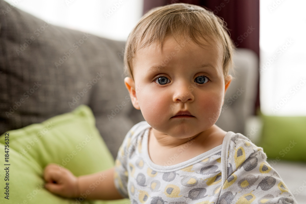 Bright portrait of a sweet little 1 year old baby boy Bright portrait of a sweet little 1 year old baby boy