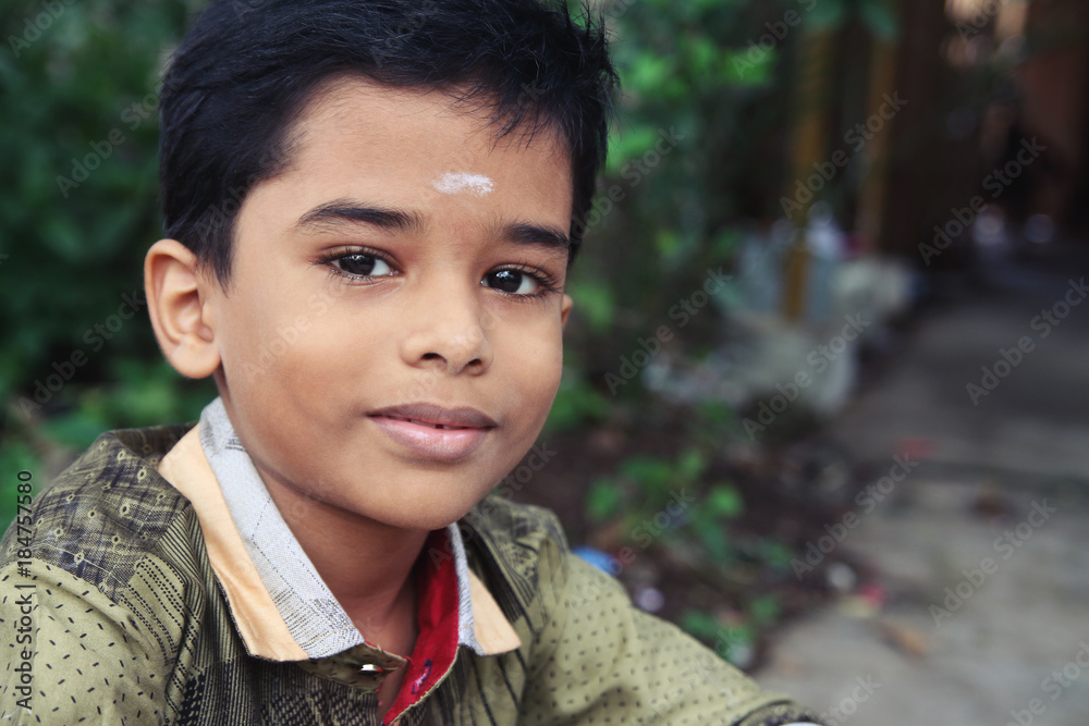 Portrait of Indian Little boy Posing to Camera with Expression Portrait of Indian Little boy Posing to Camera with Expression