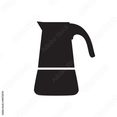 coffee percolator, maker, moka icon- vector illustration