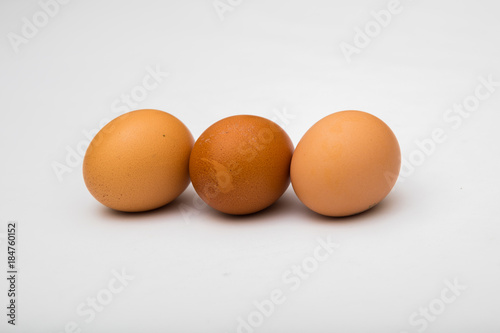 eggs in white background