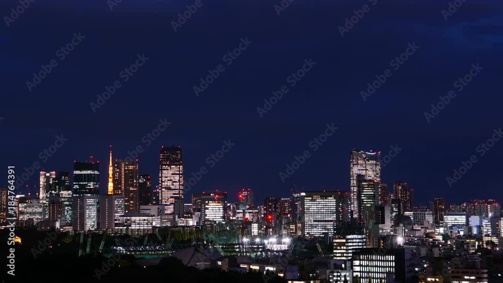 東京夜景 タイムラプス 4k 東京夜景 タイムラプス 4k