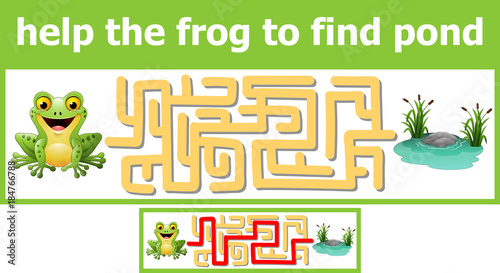 Help the frog to find pond