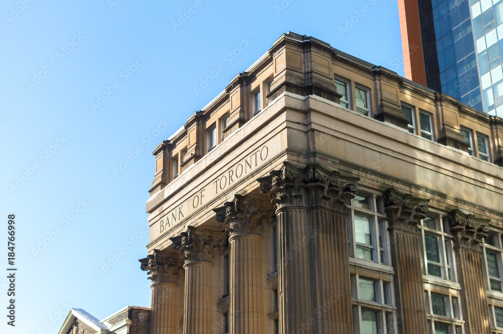 The bank of Toronto building in Montreal downtown The bank of Toronto building in Montreal downtown