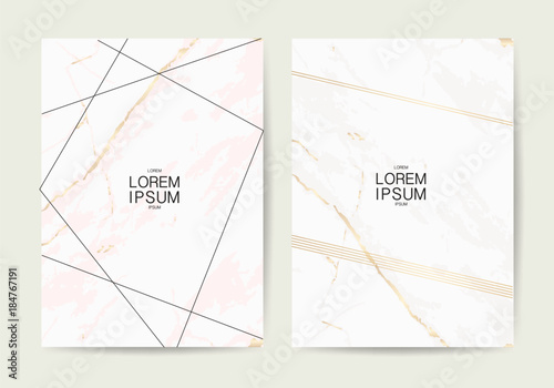 card template with marble 
