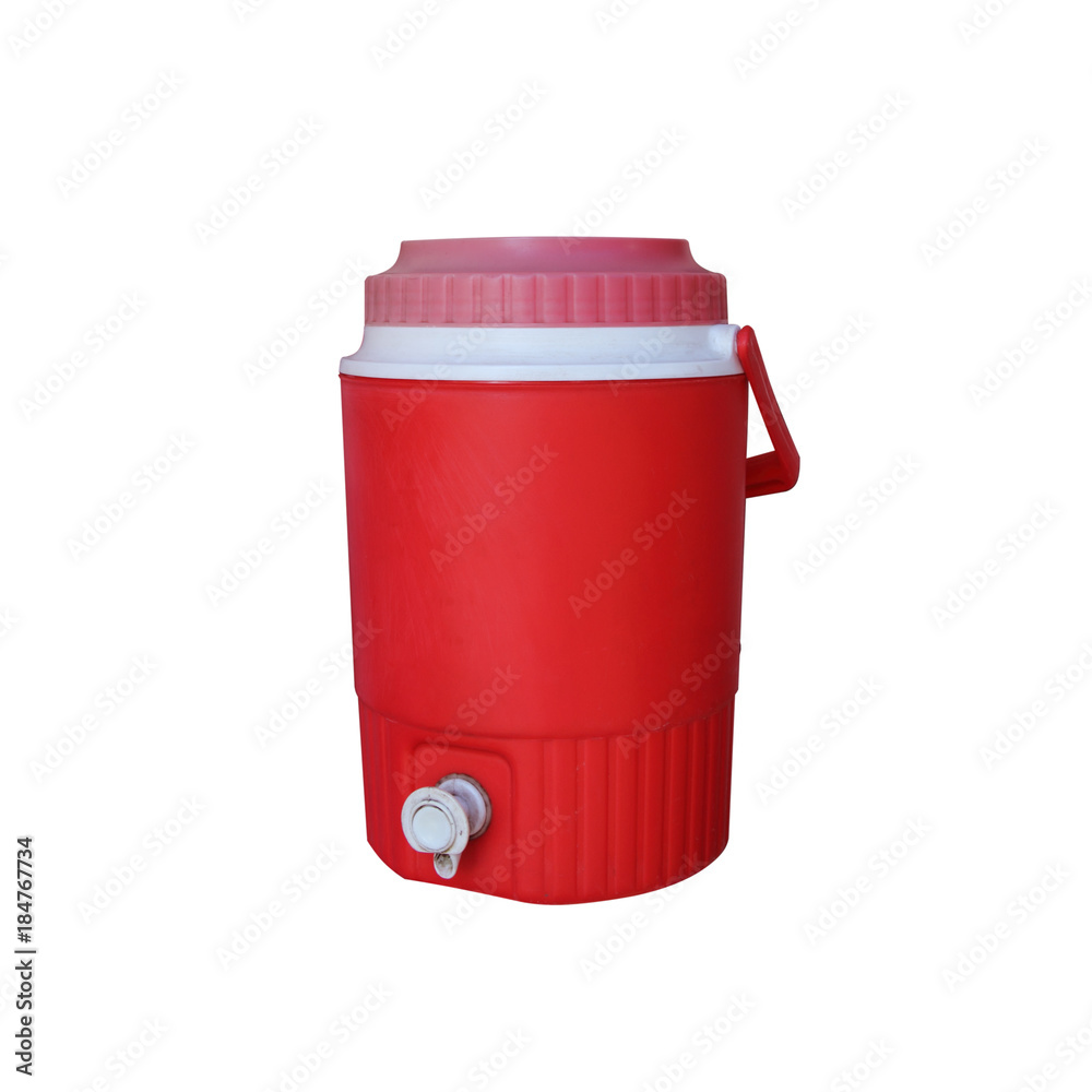plastic bucket with lid isolated on a white background. plastic bucket with lid isolated on a white background.