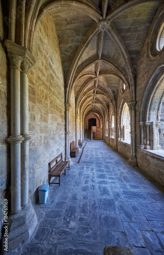 The interior of cloister of Cathedral  Se  of Evora. Portugal