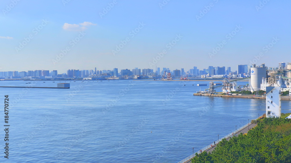 View of Tokyo Bay, Japan